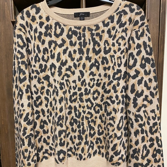 J. Crew Sweaters - J Crew Leopard Sweater